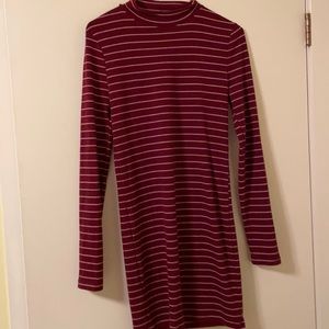 Forever21 Long Sleeve Stripped Dress